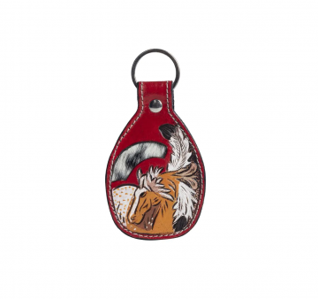 Stallion Memories Leather Key Fob