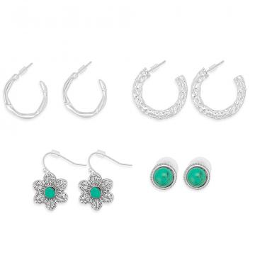 Hannah Fashion Set Of Four Earrings