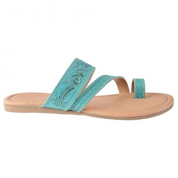 Lannie Mae Sandals in Teal