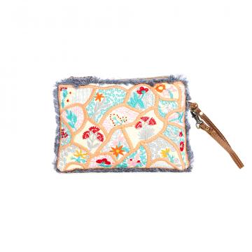 Mosaic Garden Clutch Pouch