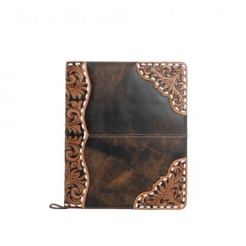 Quill & Scroll Leather Binder