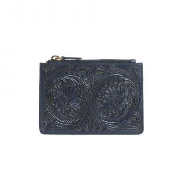 Bloom on the Range Credit Card Wallet in Ebony