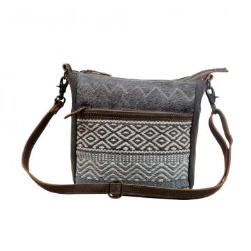 Chevron Patterned Cross-Body Bag 