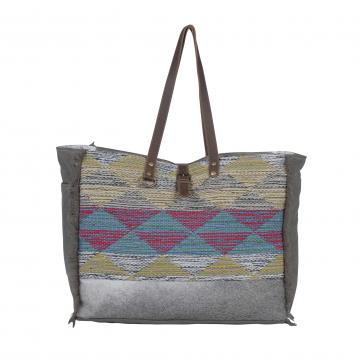 Vibrant pyramids 
Weekender Bag