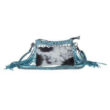 Exotic Azure 
Leather & Hairon Bag