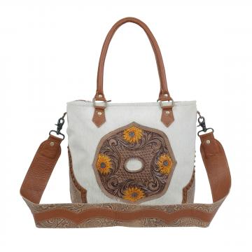 "Burnished play Hand-Tooled Bag"