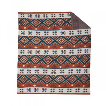 All-over Aztec Print Throw