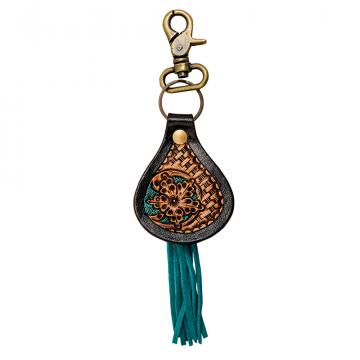 Chaloo Hand-Tooled Leather Keyfob