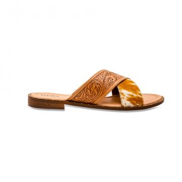 Mukluk Western Hand-Tooled Sandals