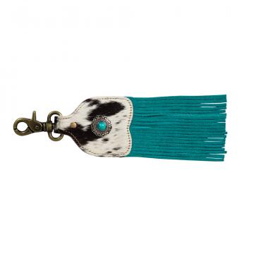 Running River Hairon Hide Fringed Key Fob