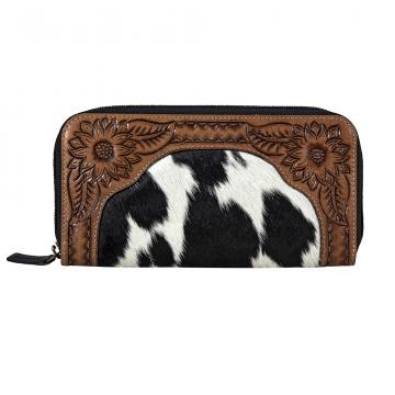 Canyon Sunrise Clutch Hair-on Hide Wallet