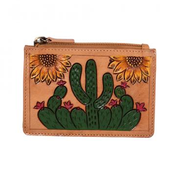 Cactus Plains Hand-tooled Card Holder