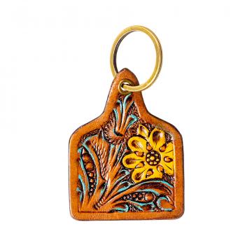 Donna Bella Hand-tooled Key Fob