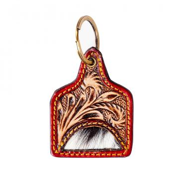 Prairie Home Hand-tooled Key Fob