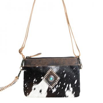 Eye of the Goddess Crossbody Bag in Black