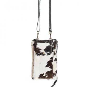 Wild Chic Phone Case Bag in Black & White