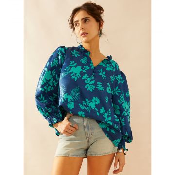 Thea Rae Top in Blue