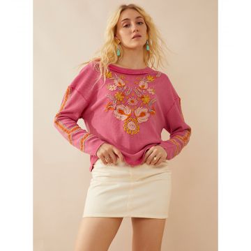 Hadass Floral Embroidered Top