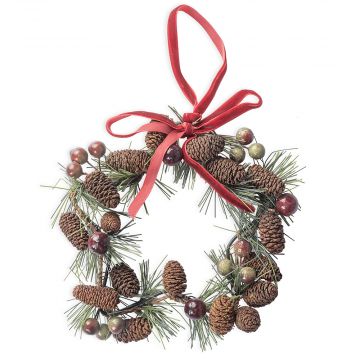 Pine Cone Berry Star Ornament