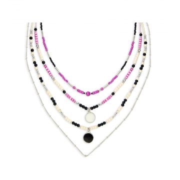 Merry Magenta Layered Necklace